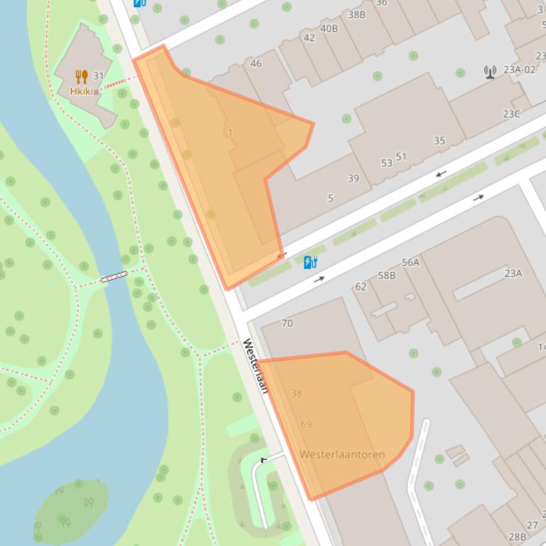 Kaart van postcodegebied 3016CK.