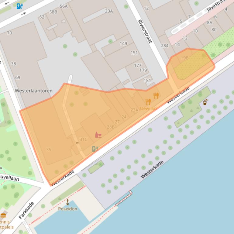 Kaart van postcodegebied 3016CM.