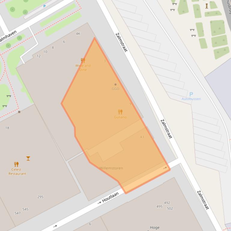 Kaart van postcodegebied 3016DS.