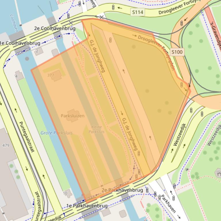 Kaart van postcodegebied 3016GR.