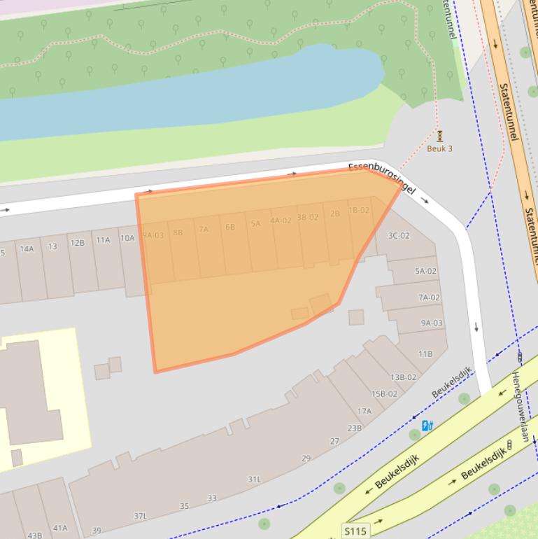 Kaart van postcodegebied 3021AL.