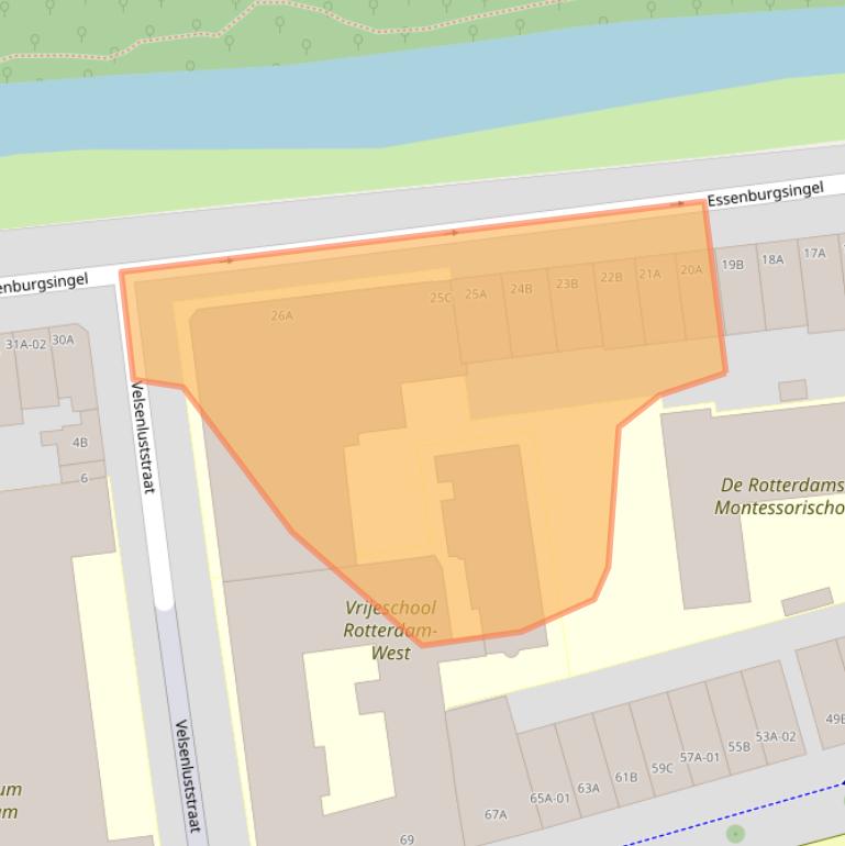 Kaart van postcodegebied 3021AN.