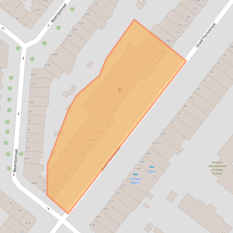 Kaart van postcodegebied 3021CC.