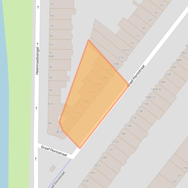 Kaart van postcodegebied 3021CE.