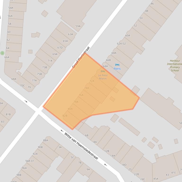 Kaart van postcodegebied 3021CK.