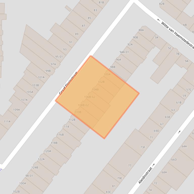 Kaart van postcodegebied 3021CM.