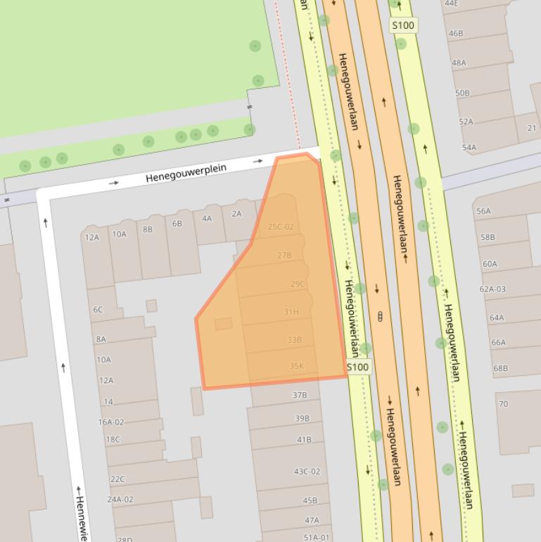 Kaart van postcodegebied 3021CP.