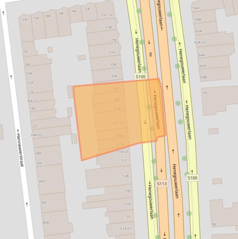Kaart van postcodegebied 3021CR.