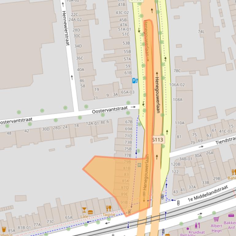 Kaart van postcodegebied 3021CV.