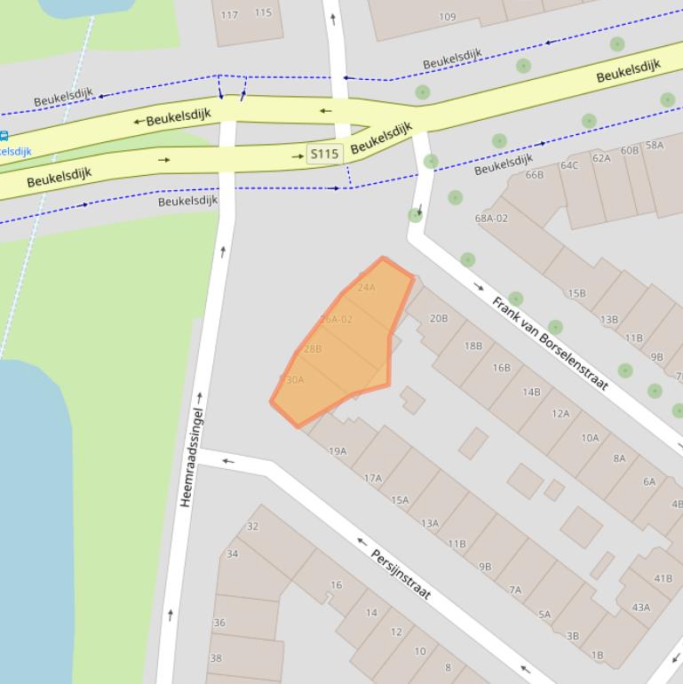 Kaart van postcodegebied 3021DA.