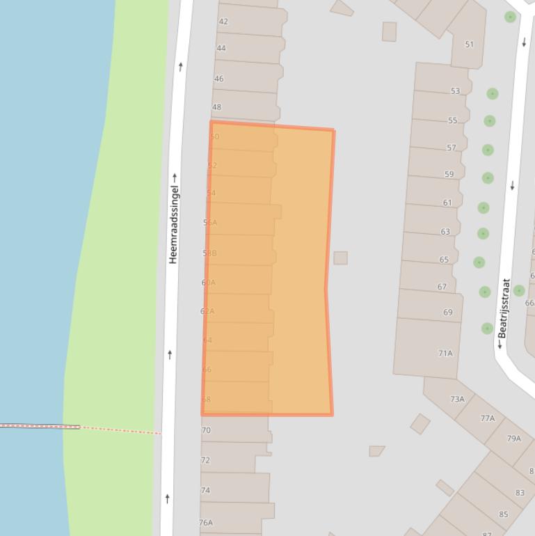 Kaart van postcodegebied 3021DC.