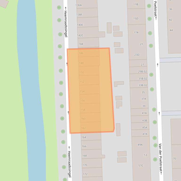 Kaart van postcodegebied 3021DK.