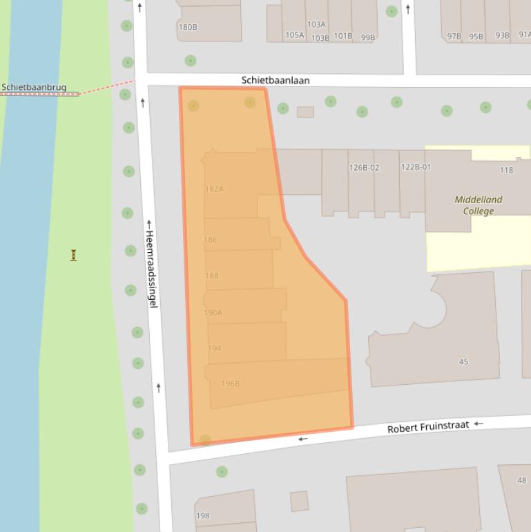 Kaart van postcodegebied 3021DM.