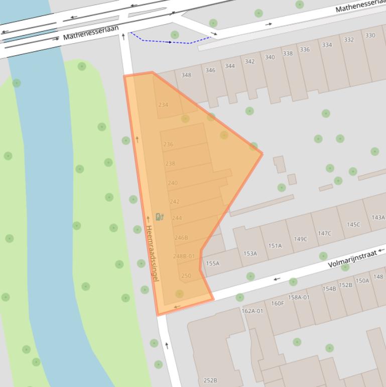 Kaart van postcodegebied 3021DP.