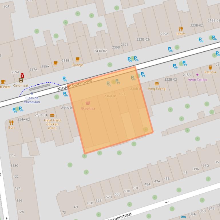 Kaart van postcodegebied 3021GN.