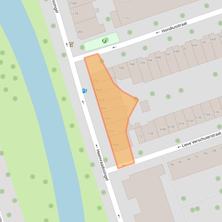 Kaart van postcodegebied 3021NB.