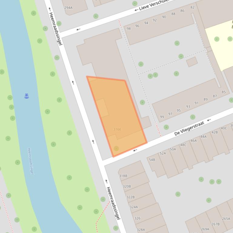Kaart van postcodegebied 3021NC.