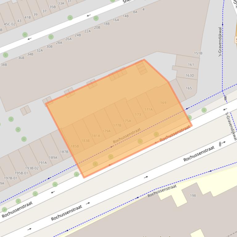 Kaart van postcodegebied 3021NP.