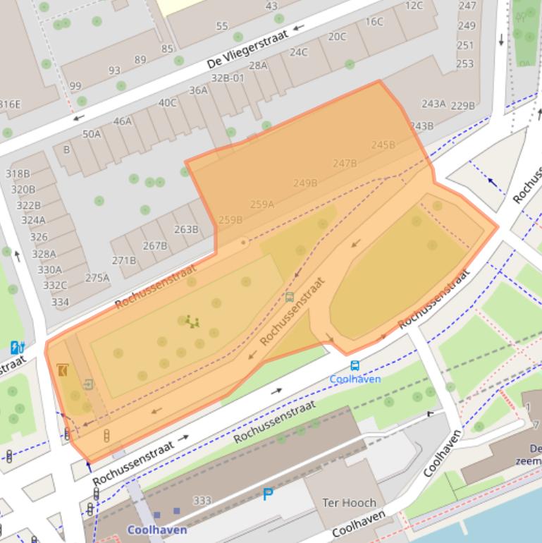 Kaart van postcodegebied 3021NW.