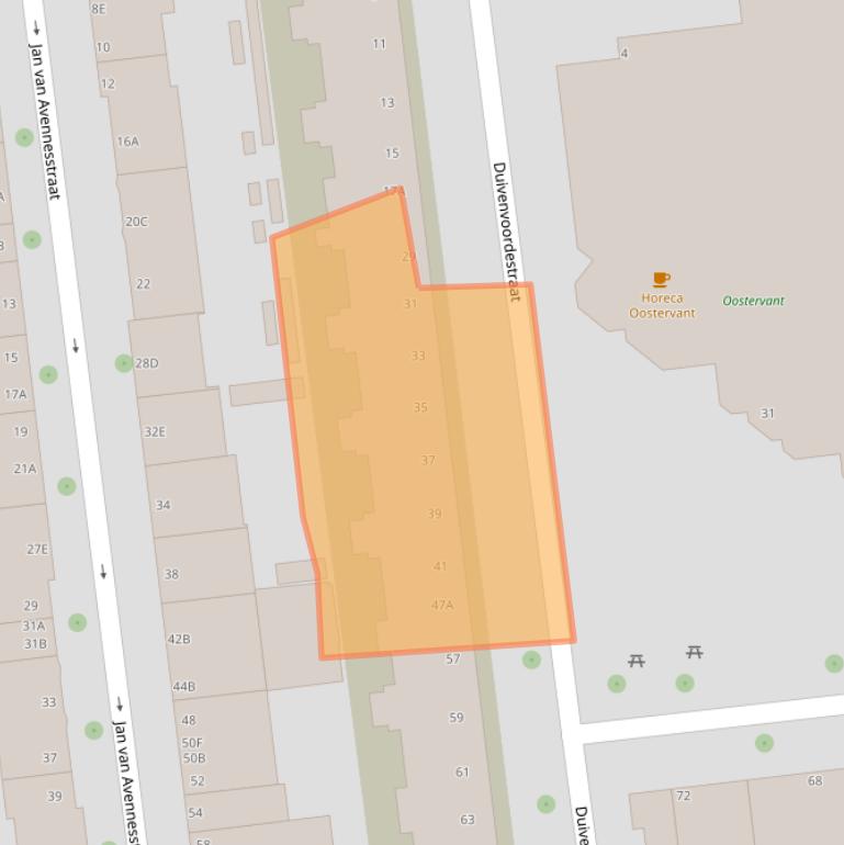 Kaart van postcodegebied 3021PC.