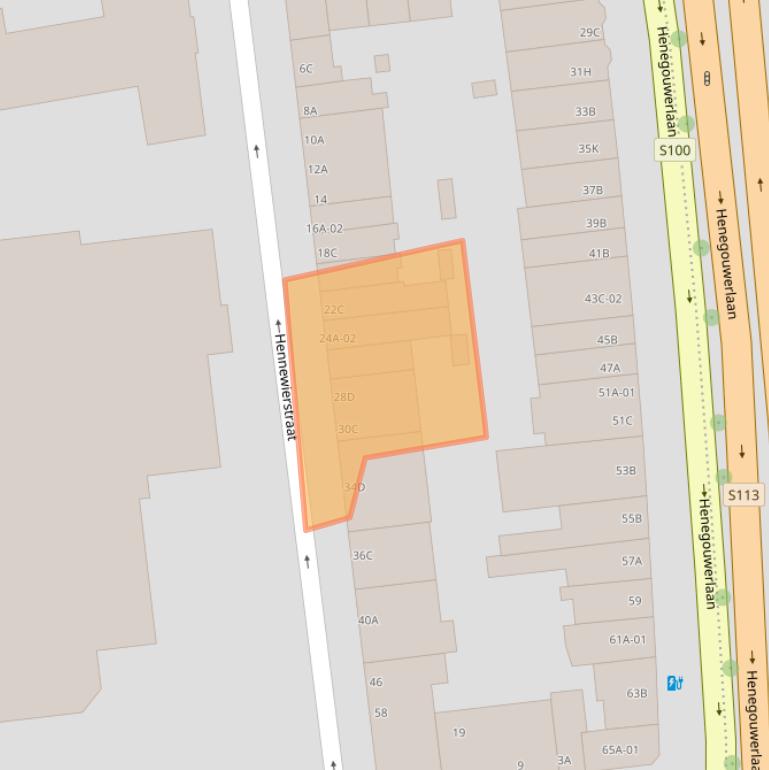 Kaart van postcodegebied 3021PR.