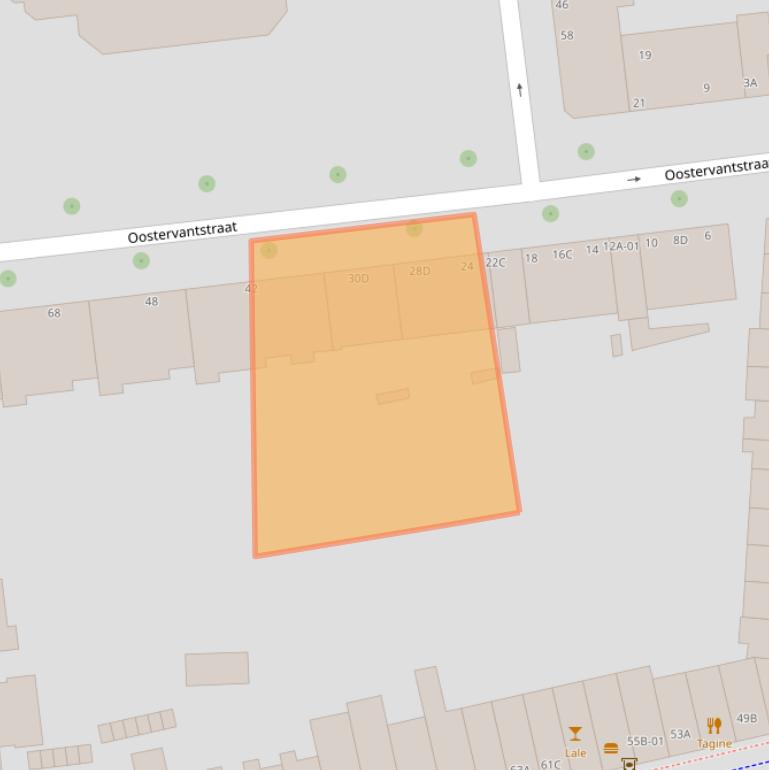 Kaart van postcodegebied 3021PW.