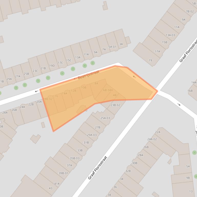 Kaart van postcodegebied 3021RD.