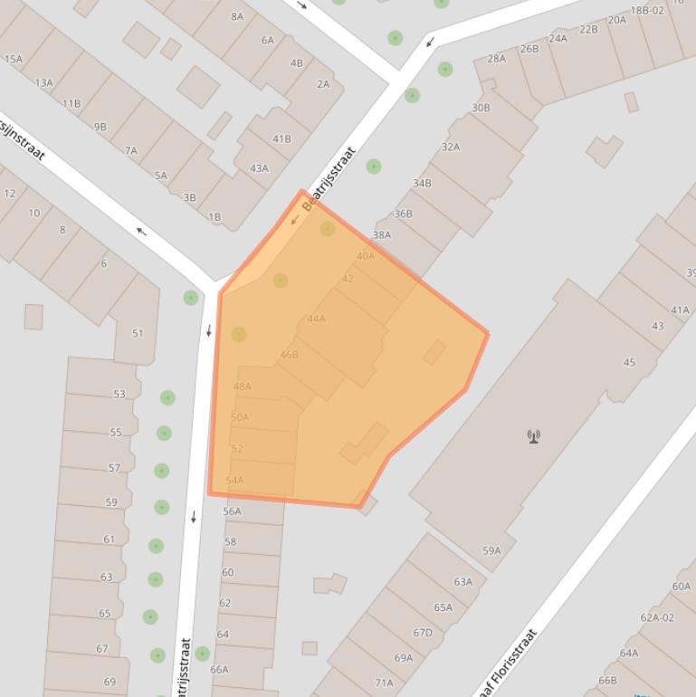 Kaart van postcodegebied 3021RG.