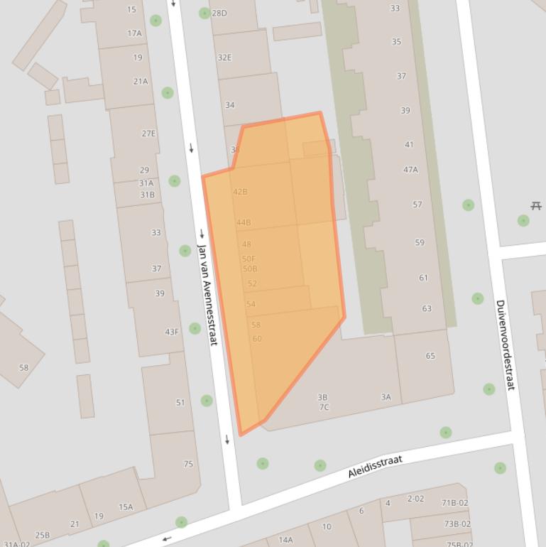Kaart van postcodegebied 3021RS.