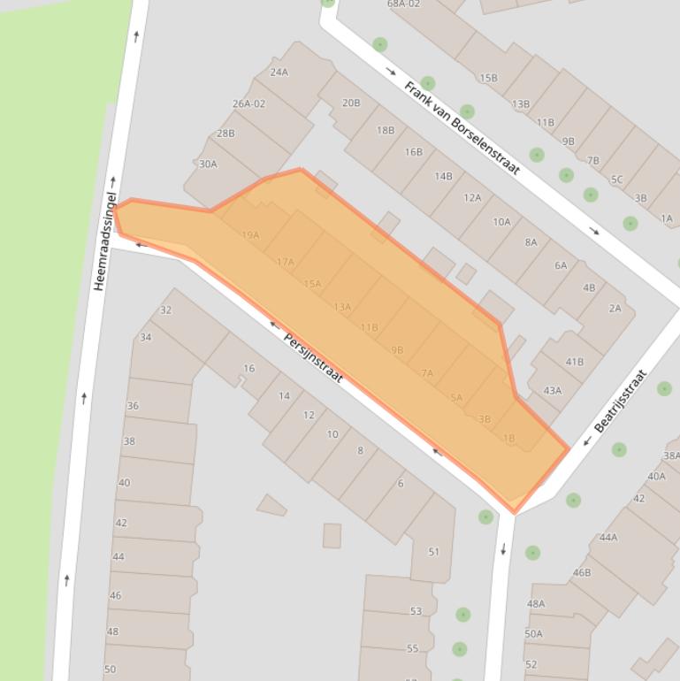 Kaart van postcodegebied 3021RT.