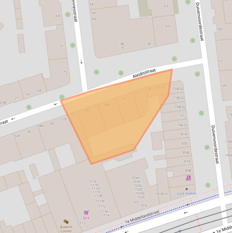 Kaart van postcodegebied 3021SK.