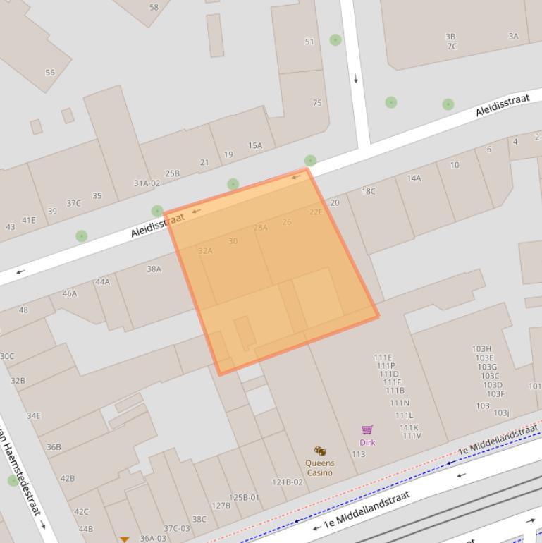 Kaart van postcodegebied 3021SL.