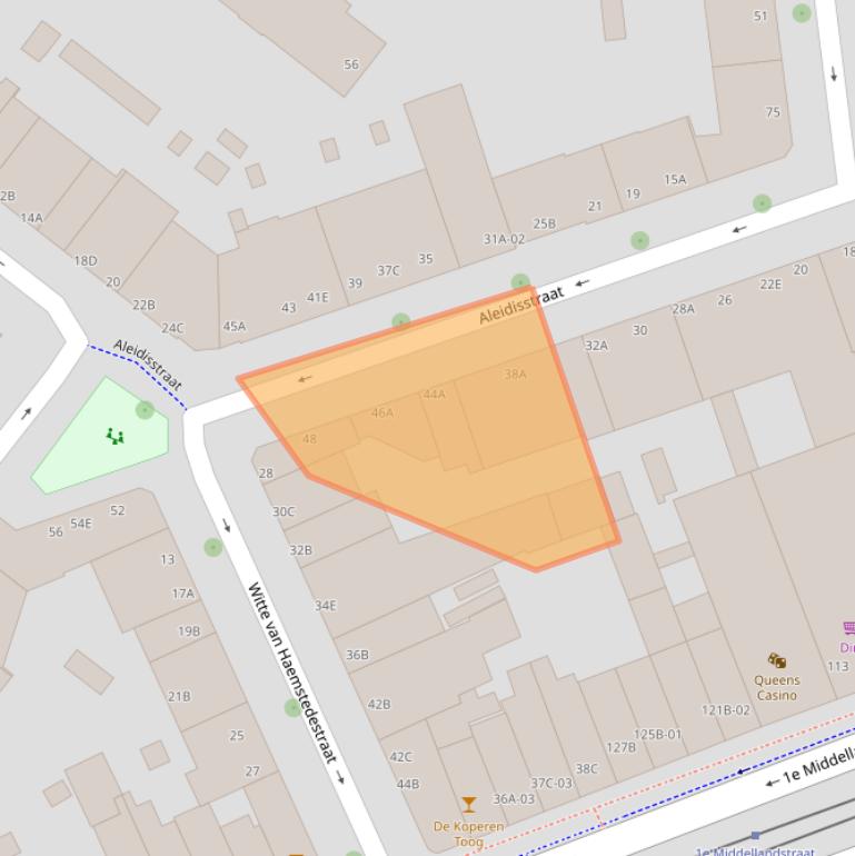 Kaart van postcodegebied 3021SM.