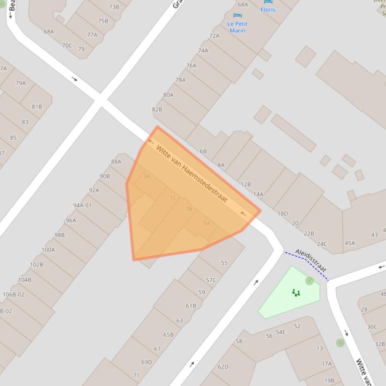 Kaart van postcodegebied 3021ST.