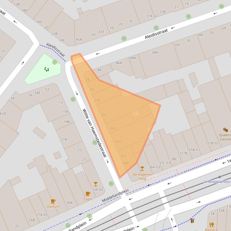 Kaart van postcodegebied 3021SZ.