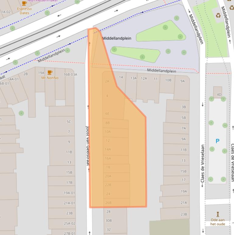 Kaart van postcodegebied 3021VM.