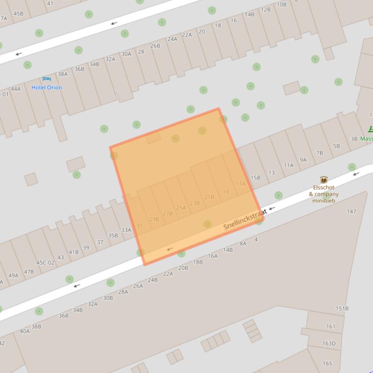 Kaart van postcodegebied 3021WC.