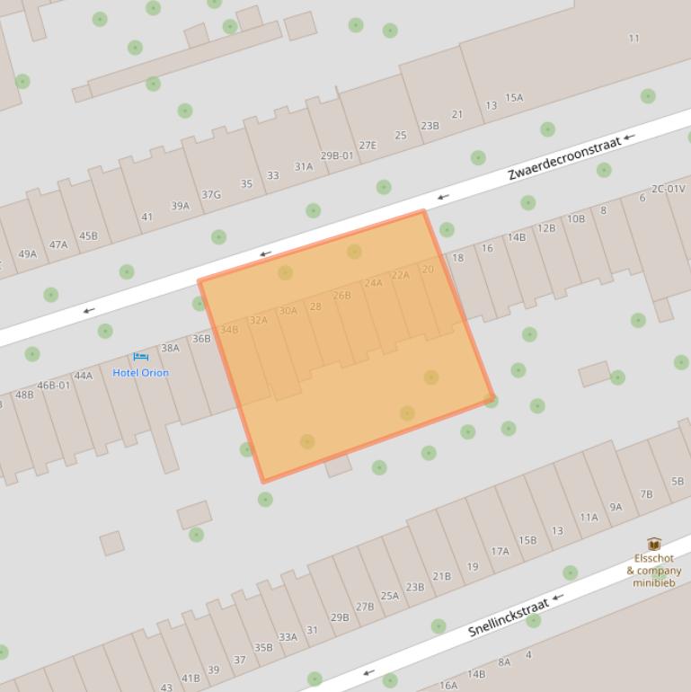 Kaart van postcodegebied 3021WT.