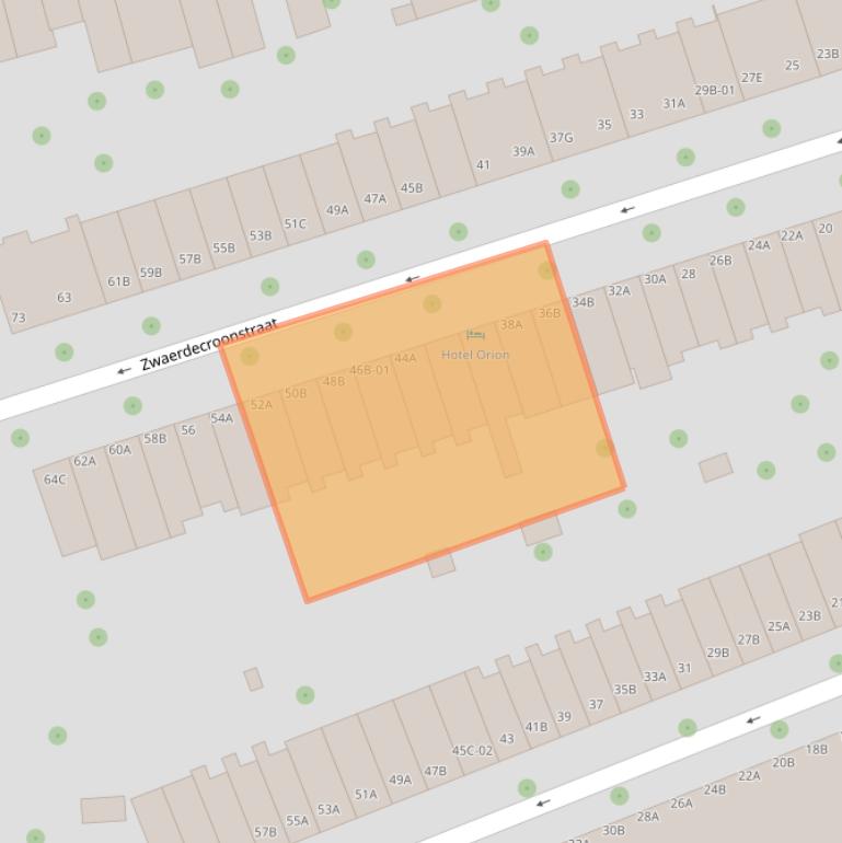 Kaart van postcodegebied 3021WV.