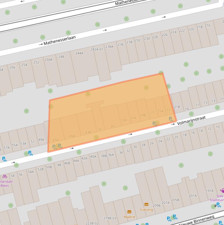 Kaart van postcodegebied 3021XH.