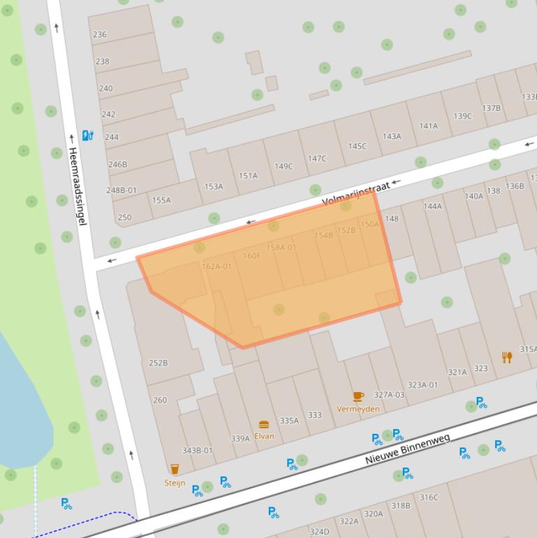 Kaart van postcodegebied 3021XZ.