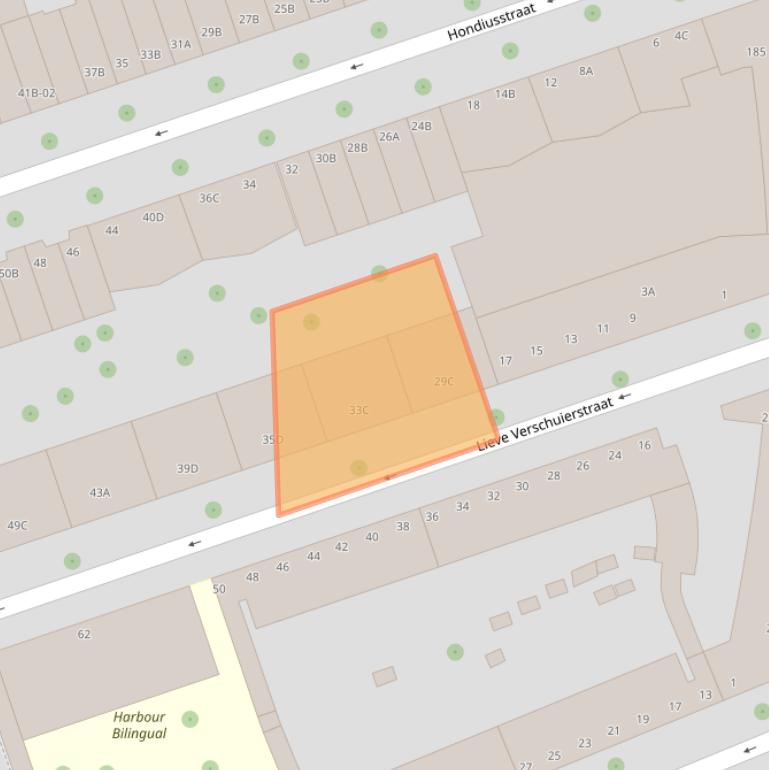 Kaart van postcodegebied 3021ZB.