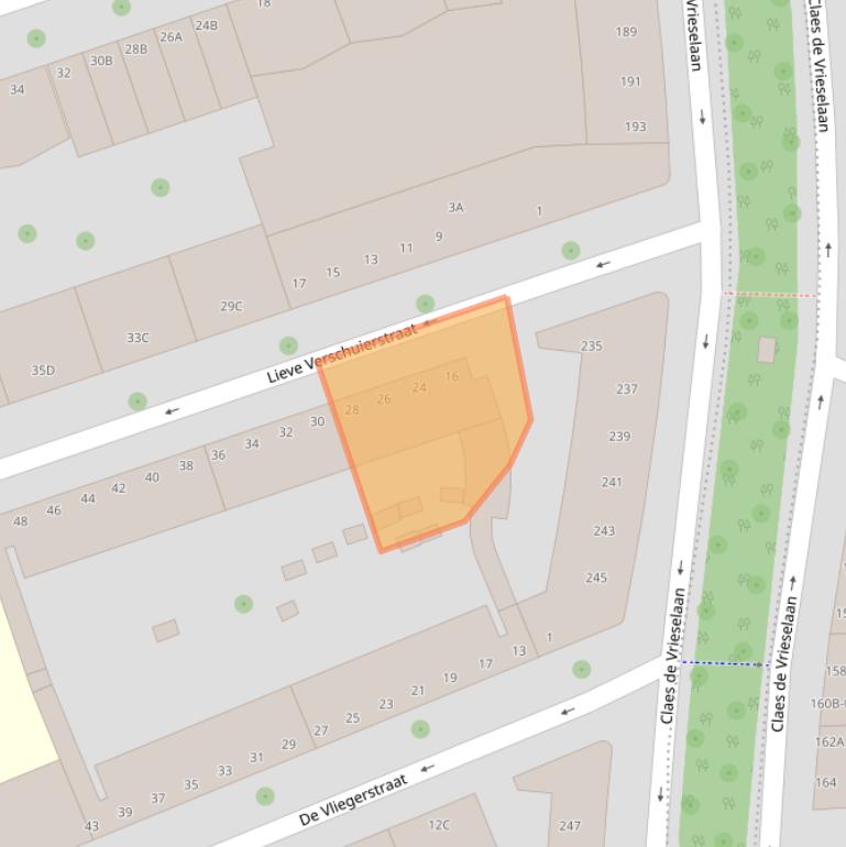 Kaart van postcodegebied 3021ZE.