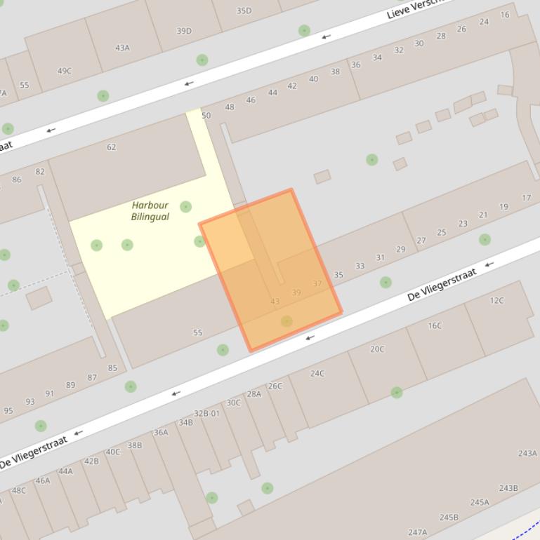 Kaart van postcodegebied 3021ZM.