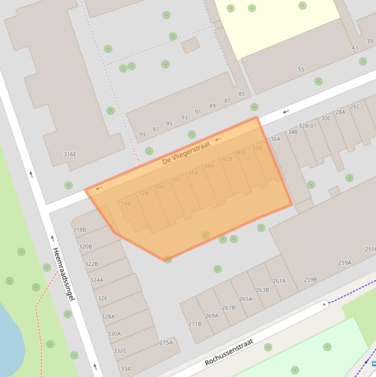 Kaart van postcodegebied 3021ZS.