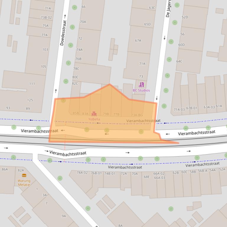 Kaart van postcodegebied 3022AG.