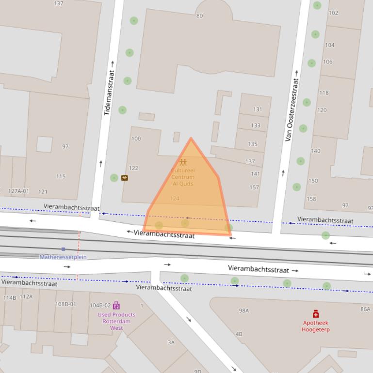 Kaart van postcodegebied 3022AJ.