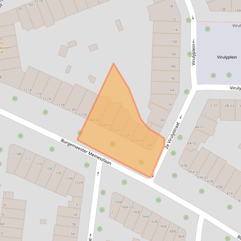 Kaart van postcodegebied 3022BE.