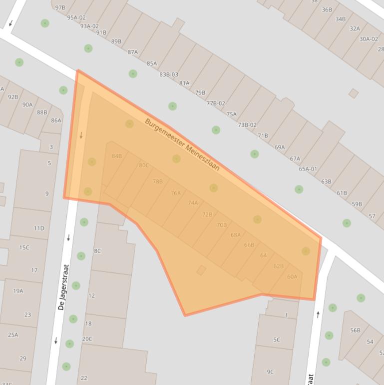 Kaart van postcodegebied 3022BM.