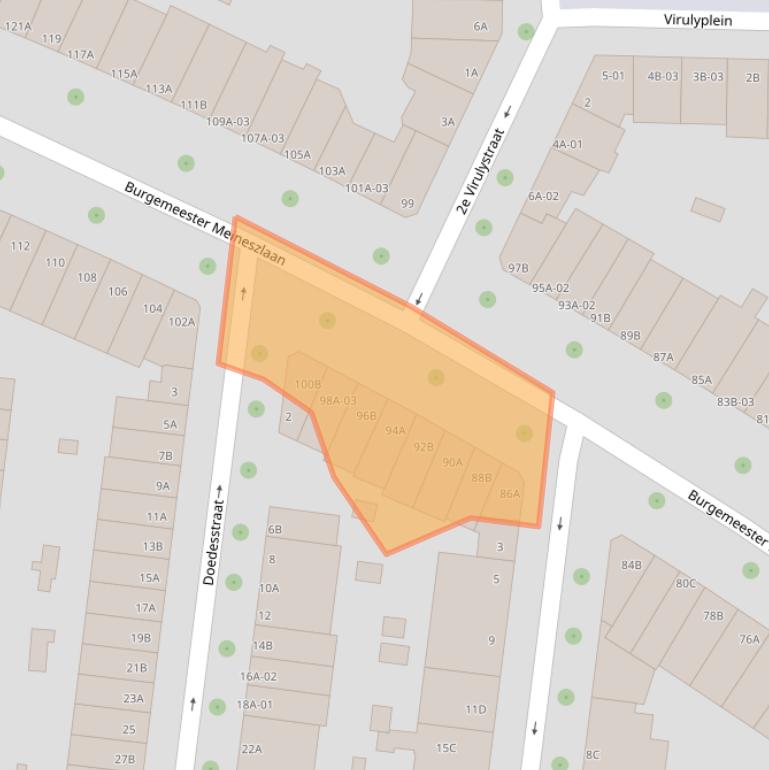 Kaart van postcodegebied 3022BN.